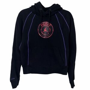 Nike Black Hoodie with Purple Details